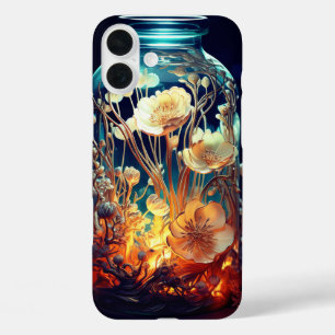 花アート類 iPhone 16 PLUSケース