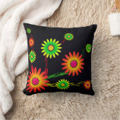 花アート クッション (ブランケット)