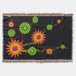 花アート スローブランケット