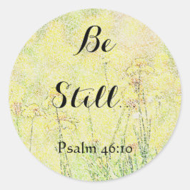 花アートBe Faithスタンプ ラウンドシール