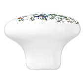 花イタリアン絵を描プリント陶製ノブ セラミックノブ (側面)