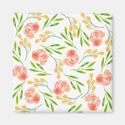 花イヤリング マグネット (正面)