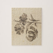 花イラストレーションパズル ジグソーパズル (縦)