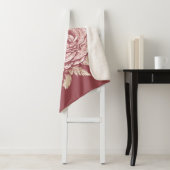 花イラストレーション名前をカスタムする毛布 シェルパブランケット (インサイチュ)