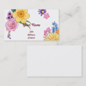 【花イラスト】  Illustration of Flowers 名刺 (正面/裏面)