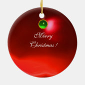 花エナメル付きロマンチックヴィンテージ セラミックオーナメント (裏面)