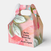 花エレガントかわいらし感謝パーティーの好意 フェイバーボックス (裏面サイド)