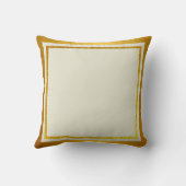 花エレガントとハートと黄金の愛 クッション (裏面)