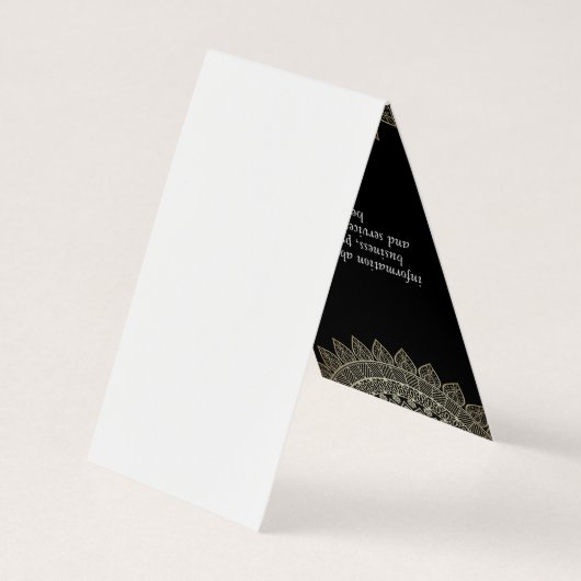 花エレガントと模様 名刺 (裏面)