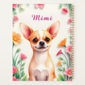 花エレガントに囲まれた犬のポートレート|過去記事 プランナー手帳 (裏面)