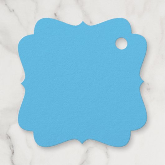 花エレガントに座る白うさぎ金ゴールド フェイバータグ (裏面)