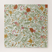 花エレガントのお洒落模様 ジグソーパズル (横)