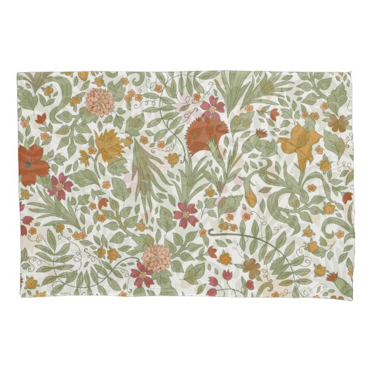 花エレガントのお洒落模様 枕カバー (正面)