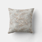 花エレガントのエンボス効果 – 微妙な春 クッション (裏面)