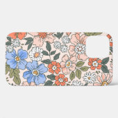花エレガントを描く小さな手の花柄 Case-Mate iPhoneケース (裏面 (横))