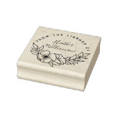 花エレガントカスタムの図書室 ラバースタンプ (スタンプ)