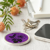 花エレガントカスタムの汚れ キーホルダー (側面)