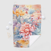 花エレガントカラフル柄ジャパン・アート ゴルフタオル (インサイチュ)