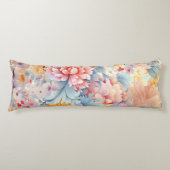 花エレガントカラフル柄ジャパン・アート ボディピロー (正面)