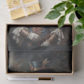 花エレガントダンディと帽子の付いたコウノトリ 薄葉紙 (ギフト)