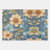 花エレガントデザイン包装紙 ラッピングペーパーシート (正面3)