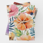 花エレガントデザイン包装紙 ラッピングペーパーシート (インサイチュ)