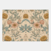 花エレガントデザイン包装紙 ラッピングペーパーシート (正面2)