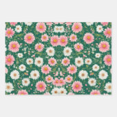 花エレガントデザイン包装紙 ラッピングペーパーシート (正面)