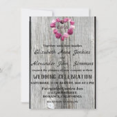 花エレガントハート素朴な木結婚の木 (裏面)