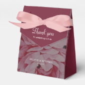 花エレガントパーソナライズされた結婚様 フェイバーボックス (正面サイド)