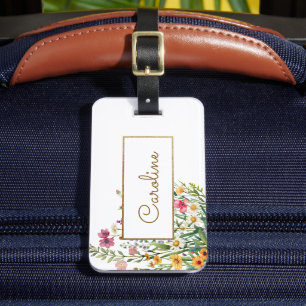 花エレガントパーソナライズされた ラゲッジタグ