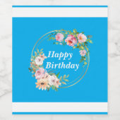 花エレガントリース食品・飲料ラベル ワインラベル (シングルラベル)