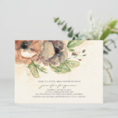 花エレガントヴィンテージブライダルシャワー 招待状 (スタンド正面)