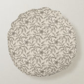 花エレガント中国の柄天然CC0443 ラウンドクッション (裏面)