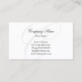 花エレガント付き名刺デザイン 名刺 (裏面)