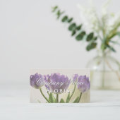 花エレガント付き名刺デザイン 名刺 (スタンド正面)