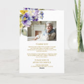 花エレガント写真追悼式 カード (裏面)