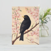 花エレガント咲きのブラックバード 招待状 (スタンド正面)