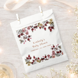 花エレガント咲き野草のベビーシャワー フェイバーバッグ