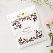 花エレガント咲き野草のベビーシャワー フェイバーバッグ (封をした状態)