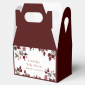 花エレガント咲き野草のベビーシャワー フェイバーボックス (オープン)