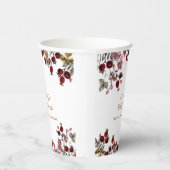 花エレガント咲き野草のベビーシャワー 紙コップ (右)