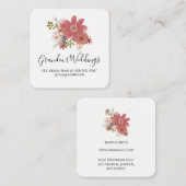 花エレガント咲II スクエア名刺 (正面/裏面)