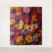 花エレガント壁タペストリー背景 タペストリー (正面)