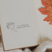 花エレガント女の子が図書館からカスタム ラバースタンプ