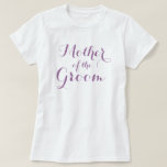 花エレガント婿の母親tシャツ |ラベンダー tシャツ<br><div class="desc">花エレガント婿の母親tシャツ |ラベンダー。結婚パスタイリッシューティーのお母さんにかわいい贈り物アイディア。個人用設定可能な紫の文字。 他の家族にも1つ作成します。</div>