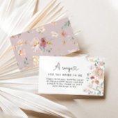 花エレガント嫁のためのワイルドフラワーズレシピ エンクロージャーカード