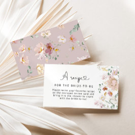 花エレガント嫁のためのワイルドフラワーズレシピ エンクロージャーカード