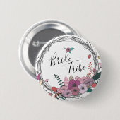 花エレガント嫁リース 缶バッジ (正面&裏面)