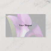 花エレガント形プロファイルカード 名刺 (裏面)